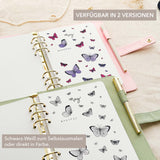 November - Books theme - Monthly Journal Insert Undated - 16 hand-drawn pages