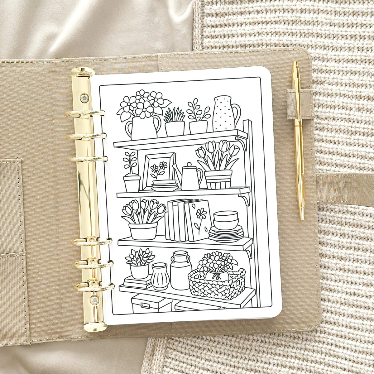 Coloring Book Ring Binder Inserts Bundle – All 5 Designs