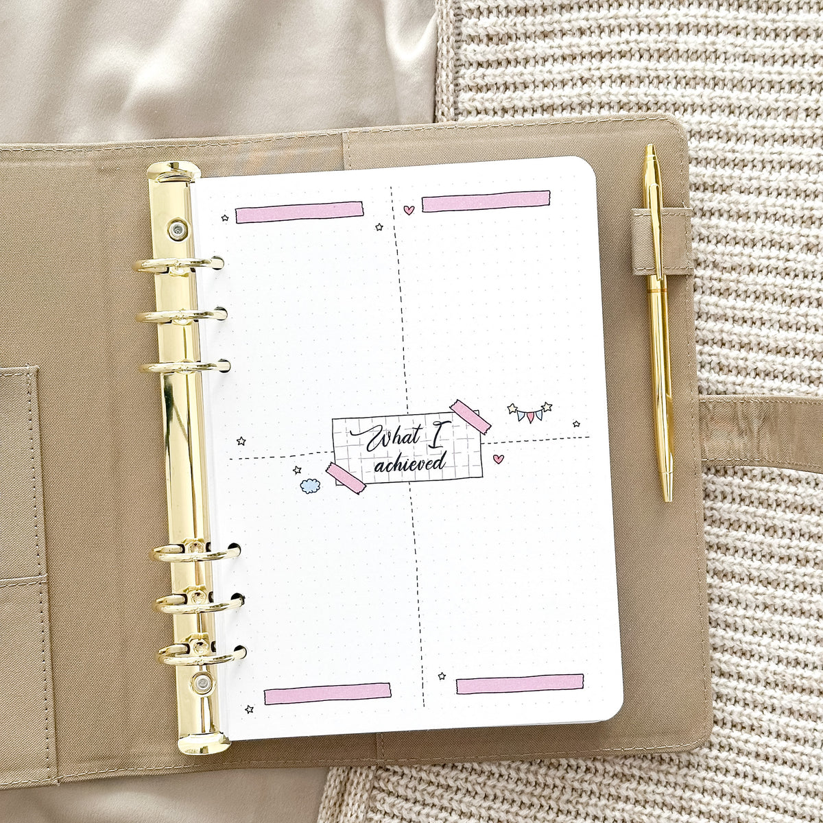 Was ich erreicht habe Ringbuch-Einlage – Tracker-Seite