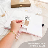 Hand-drawn journal - Undated planner - Rose