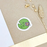 Hand-drawn sticker - Water lily - Size M