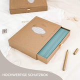 Hand-drawn planner - Undated - 100% recycled paper - Teal