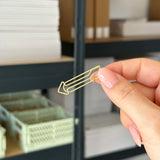 Arrow paper clips - Gold - 5 pieces