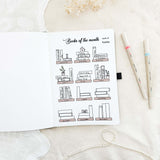 Books of the month - Stick-in-page - 100% recycled paper