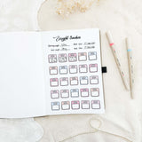 Weight tracker - Stick-in-page - 100% recycled paper