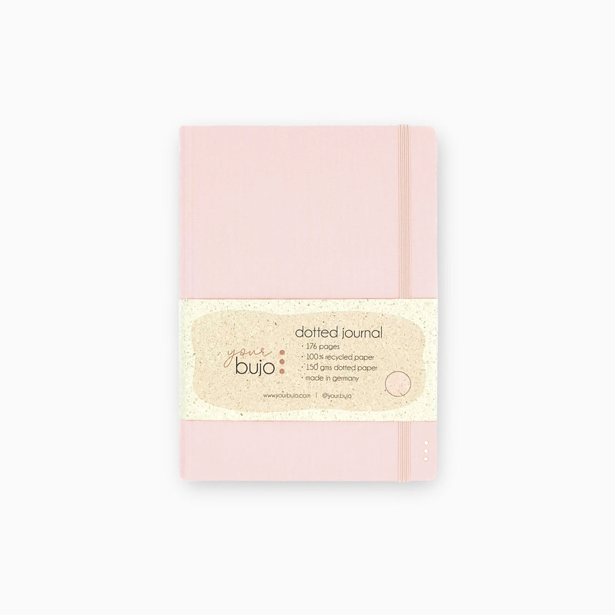 Dotted notebook from an old collection - 176 pages - 100% recycled paper - Light Rose