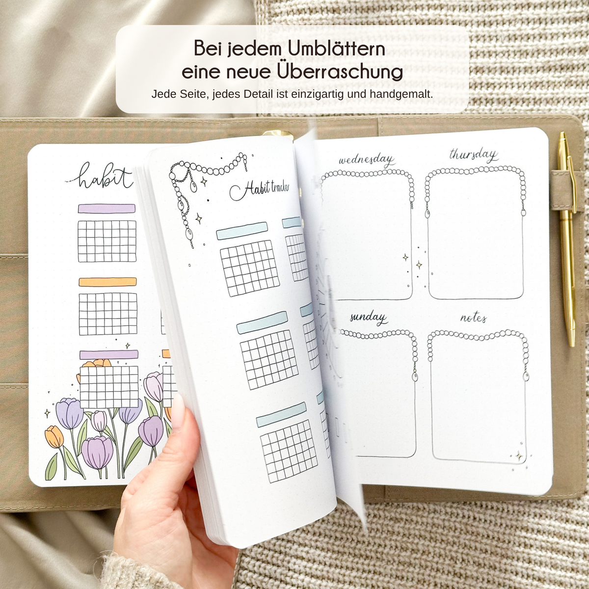 Ring Binder Insert Bundle – All 12 Months · 2026/27 Collection · Undated · 192 Hand-Drawn Pages