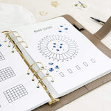June - Hydrangeas theme - Monthly Planner Undated - 16 hand-drawn pages