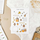 Hand-drawn sticker sheet - Honeybees