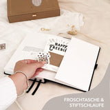 Hand-drawn planner - Undated - 100% recycled paper - Black