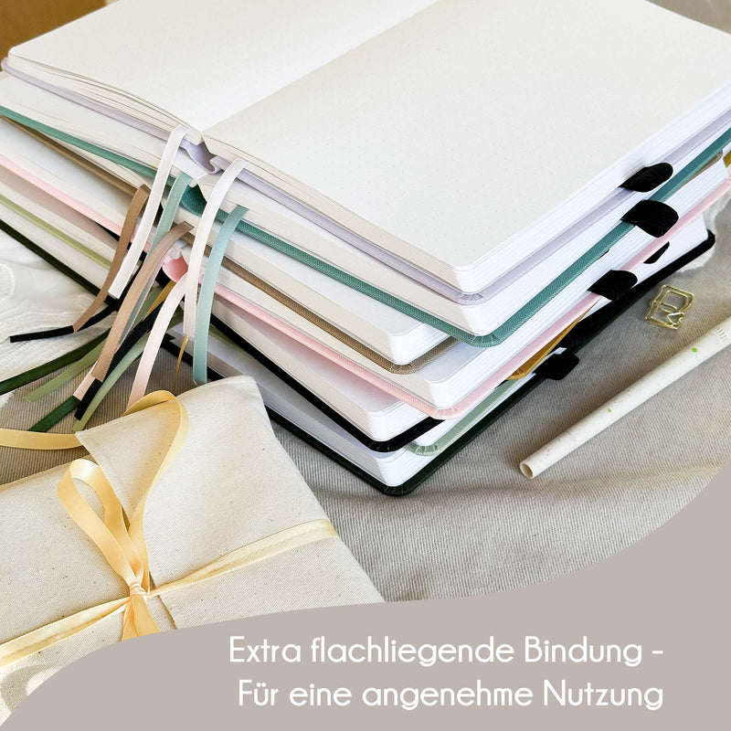 Dotted notebook - 176 pages - 100% recycled paper - Lilac