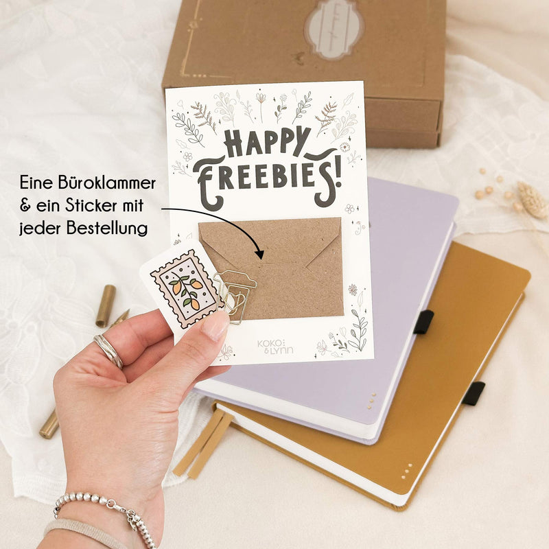 Dotted notebook - 176 pages - 100% recycled paper - Lilac