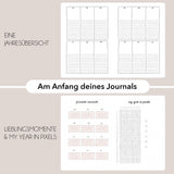 Hand-drawn journal - Undated planner - Olive