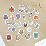 26 hand-drawn stickers - Seasons bundle