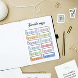 Favorite songs - Stick-in-page