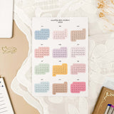 Date stickers set - 2026