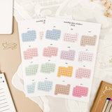 Date stickers set - 2026