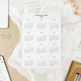 Date stickers set - 2026