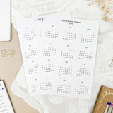 Date stickers set - 2026