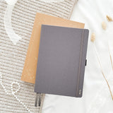 Hand-drawn journal - Undated planner - Gray Brown