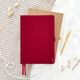 Hand-drawn journal - Undated planner - Bordeaux