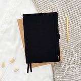 Hand-drawn journal - Undated planner - Black