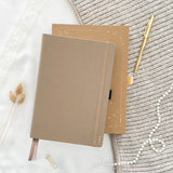 Hand-drawn journal - Undated planner - Cappuccino