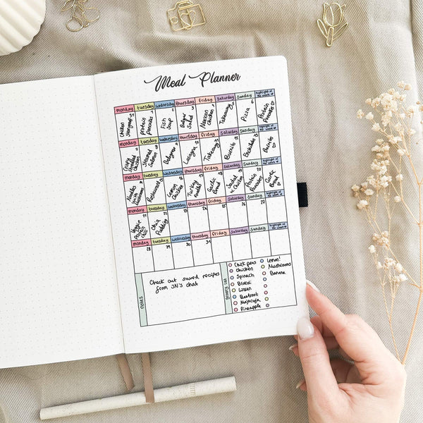 Meal planner - Stick-in-page - 100% recycled paper