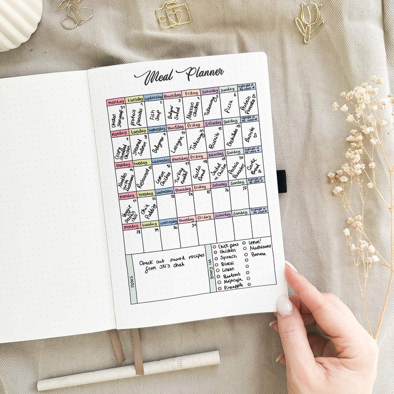 Meal planner - Stick-in-page - 100% recycled paper