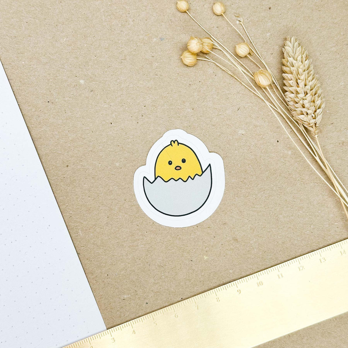Hand-drawn sticker - Chick - Size M