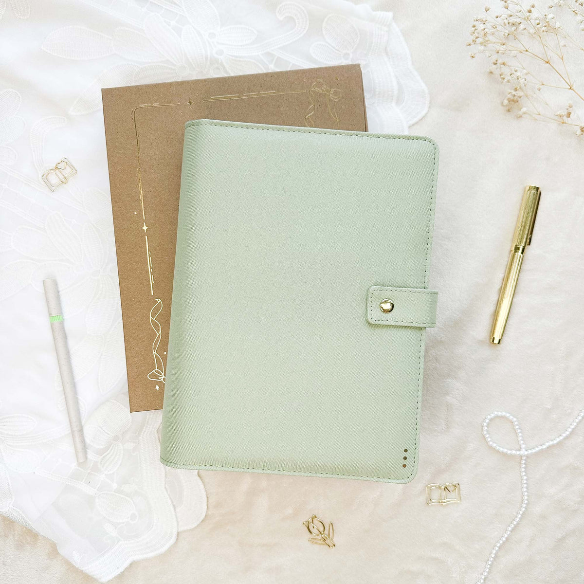 Ring Binder - Light Green