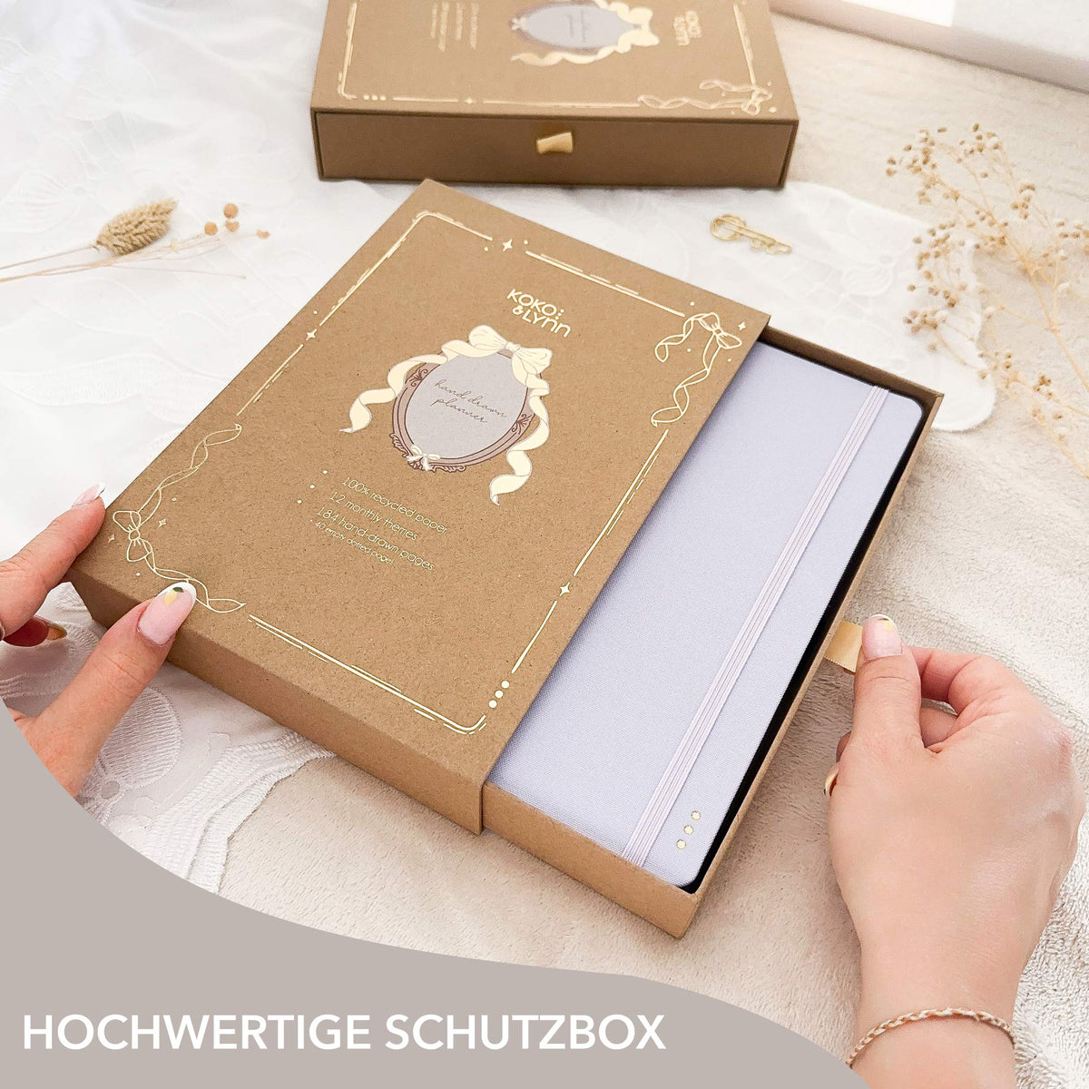 Hand-drawn journal - Undated planner - Lilac