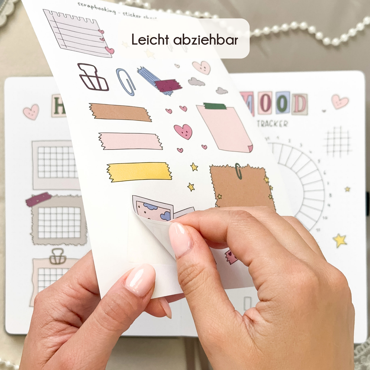 Hand-Drawn Monthly Sticker Sheets – Set of 12 · 2026/27 collection
