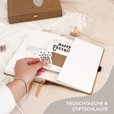 Hand-drawn planner - Undated - 100% recycled paper - Mustard