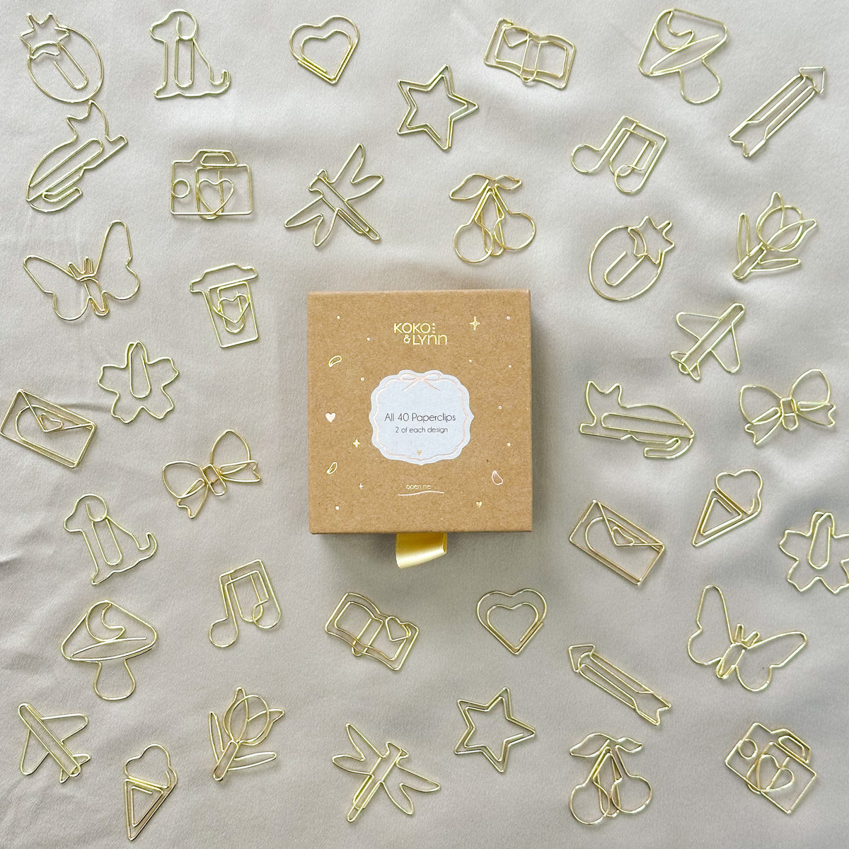 The Complete Paperclip Collection - 40 Clips, 2 of Each Design