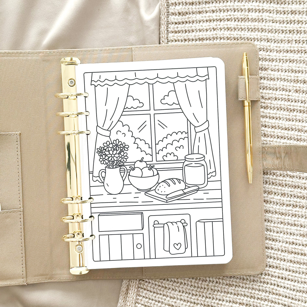 Coloring Book Ring Binder Inserts Bundle – All 5 Designs