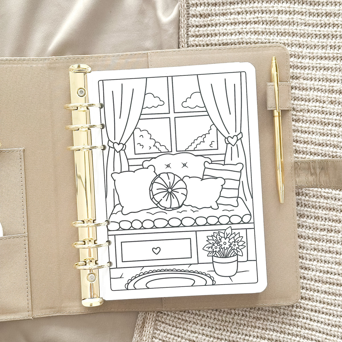 Coloring Book Ring Binder Inserts Bundle – All 5 Designs
