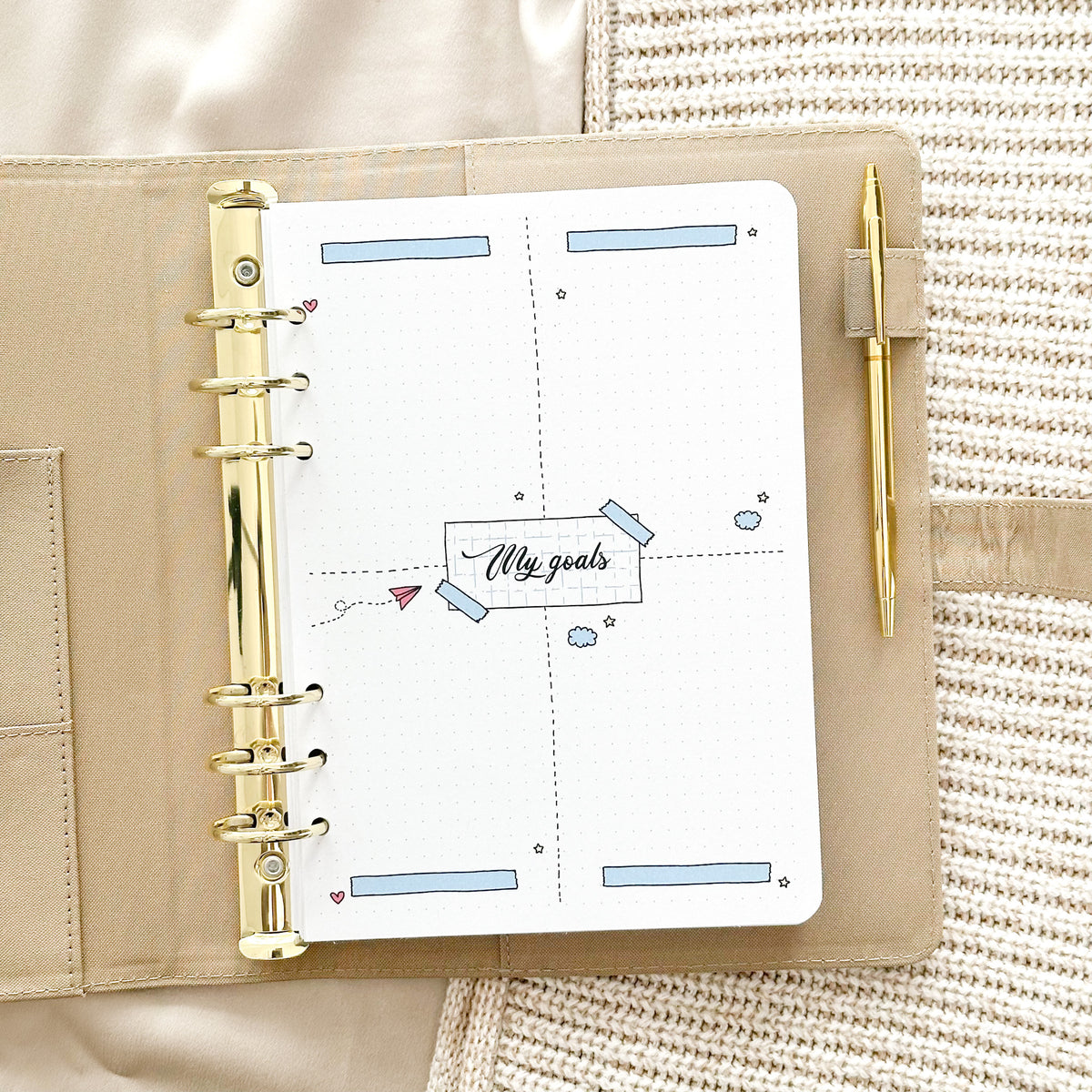 Meine Ziele Ringbuch-Einlage – Tracker-Seite
