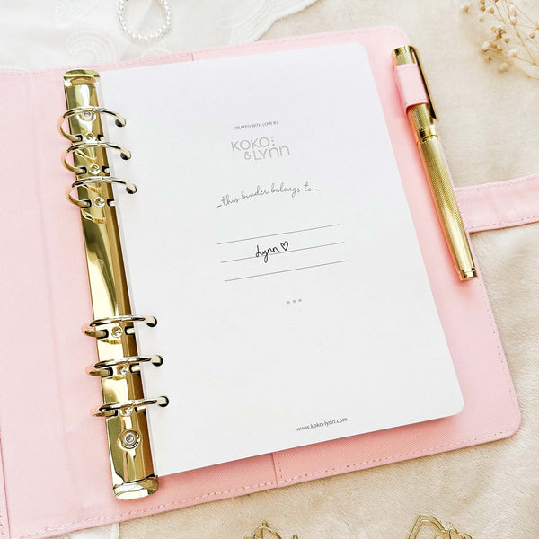 Ring Binder - Rose