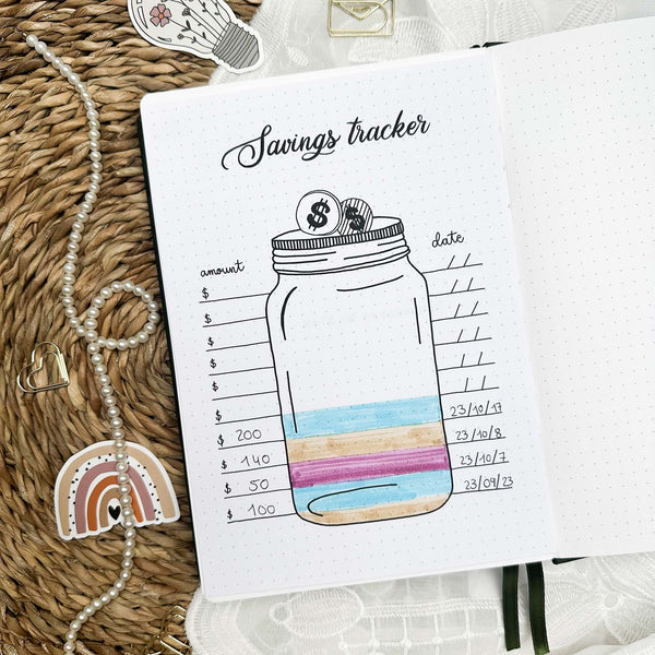 Savings tracker - Stick-in-page - 100% recycled paper