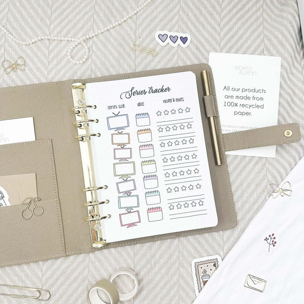 Series Tracker - Binder Insert - Single Tracker Page