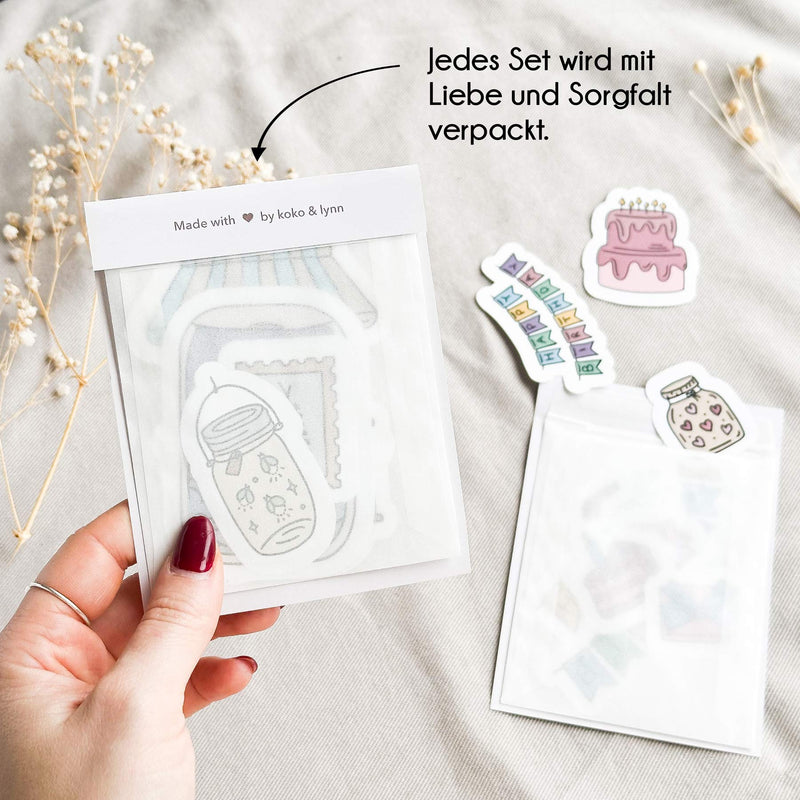14 hand-drawn stickers - Summer bundle