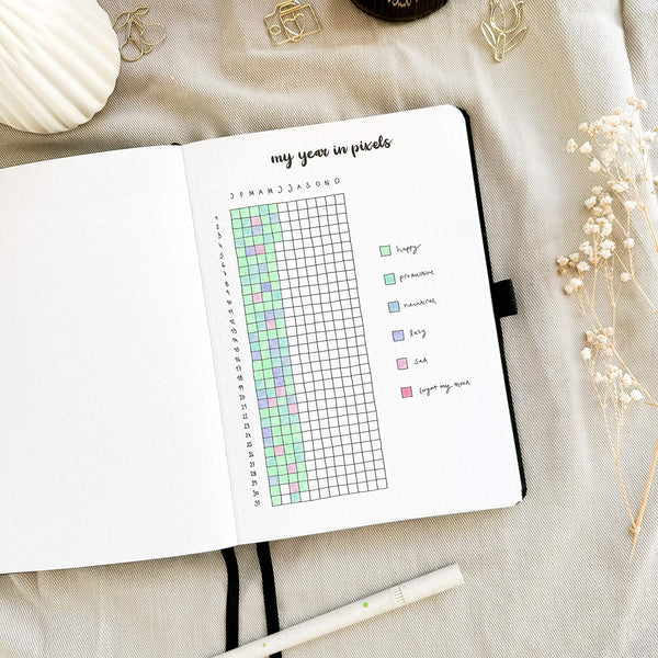My year in pixels - Stick-in-page - 100% recycled paper
