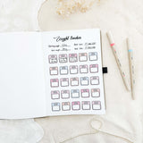 Weight tracker - Stick-in-page