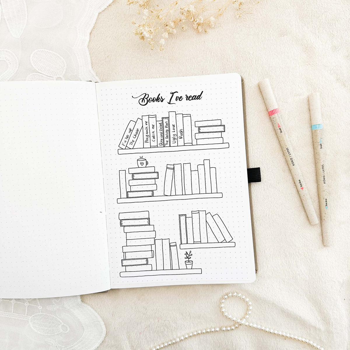 Books I've read - Stick-in-page - 100% recycled paper
