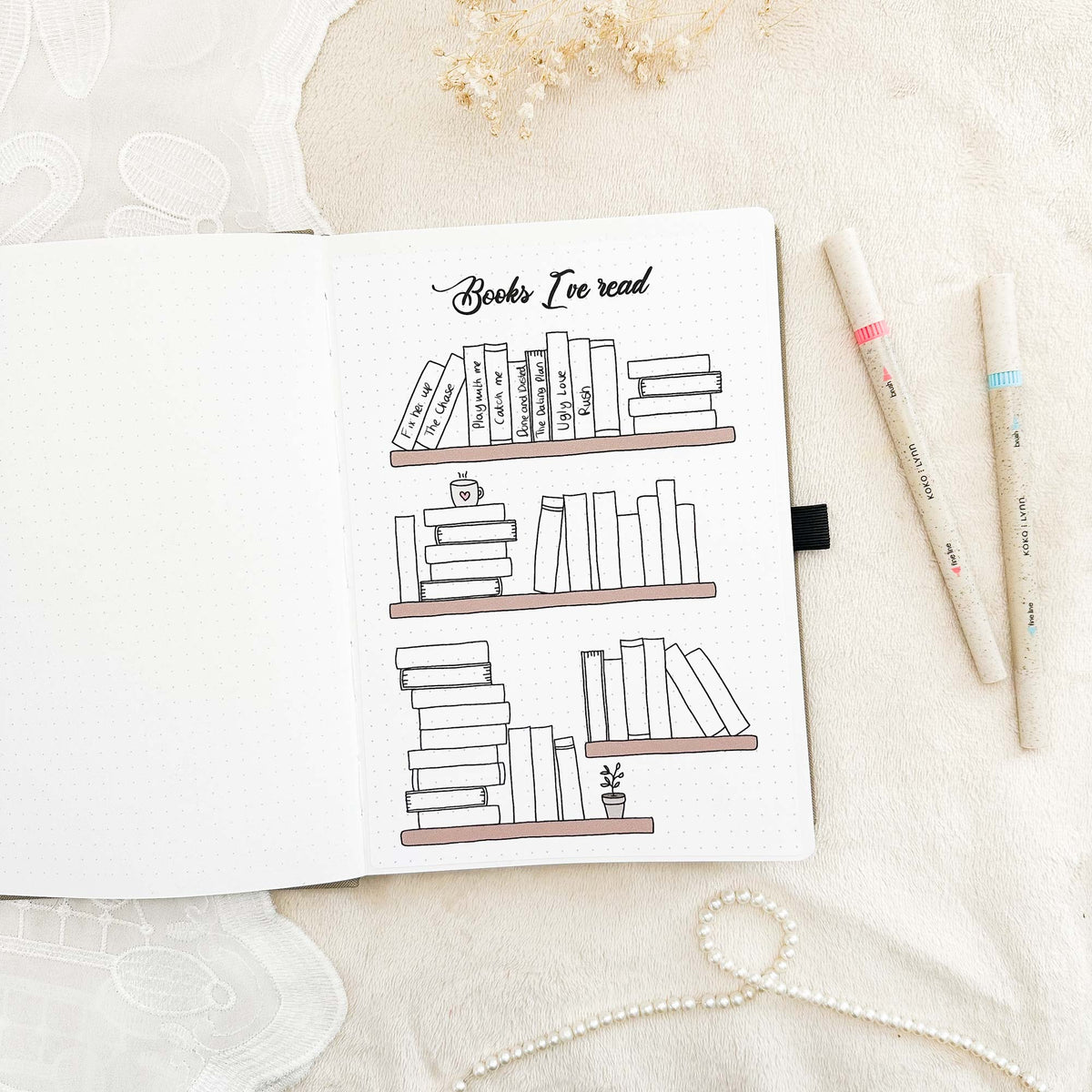 Books I've read - Stick-in-page - 100% recycled paper