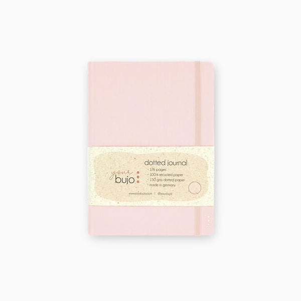 Dotted notebook from an old collection - 176 pages - 100% recycled paper - Light Rose