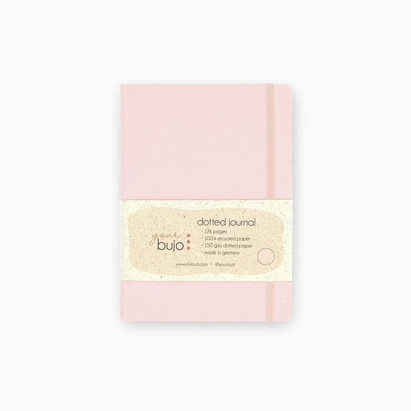 Dotted notebook from an old collection - 176 pages - 100% recycled paper - Light Rose